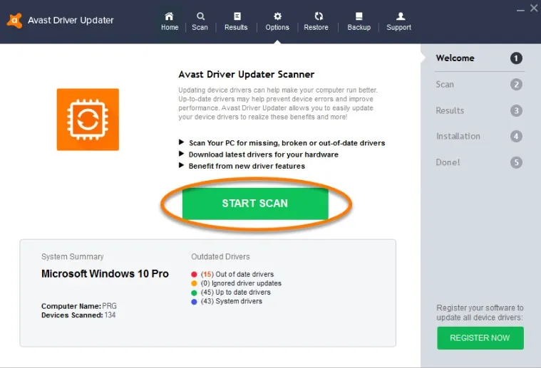 Avast Driver Updater Trojan & Key Registration Free Download