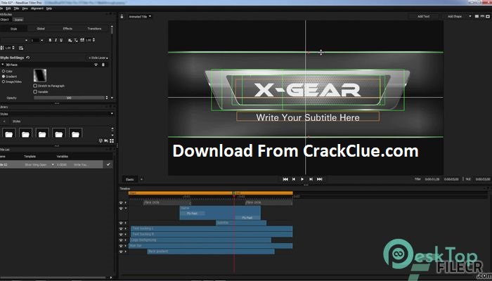 NewBlueFX Titler Pro 7.7.210515 Live Crack + Free Serial Key-2023