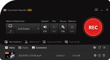 iTop Screen Recorder 3.2.0.1168 Crack + Free License Key-2023